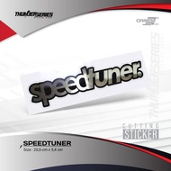 Stiker Speedtuner Silver Chrome | Cutting Sticker Speedtuner Silver Chrome
