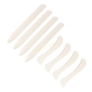 WMH 8Pcs Leather Creaser Bone Folder Fabric Creasing Tool for Sewing Bookbinding