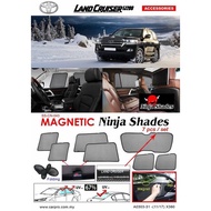 Toyota Land Cruiser fj200 fj 200 magnetic foldable ninja window door sun shade shades sunshade sunsh