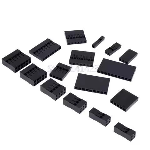 Hot Sale Dupont Plastic Shell 2.54mm Single /Double Row Dupont Connector 1P/2P/3P/4P/5P/6P/7P/8P/9P/