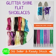 [SG Seller]  110 cm Glitter Shine Shoelaces Shoelace Shoe String Sneakers Shoe Laces Shoe Accessorie