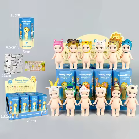 Sony Angel Hippers Blind Box Series Standing Animal Cute Figurines Room Decoration Collectible Child