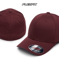 Flexfit Men's Athletic Baseball Fitted Cap 6277 Maroon