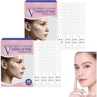 V Face Lift Invisible Tape, Face Lift Tape, with V Face Lift Tape, Neck Tape (2 Boxes (80 Pieces))