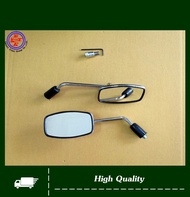 SIDE MIRROR "CHROME" SET (10 mm.) Fit For HONDA SUPER CUB C110 C125 (2010-2020) #กระจกมองข้าง
