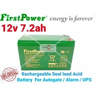 WSS firtspower 12V 7.2ah Premium Rechargeable Battery Alarm Autogate