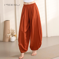 ชุดโยคะ Meisu สำหรับผู้หญิง ชุดโยคะแบบบาง ชุดโยคะ Pilates ฤดูร้อน ชุดโยคะแบบสองชิ้น ชุดโยคะแบบสวมหัว