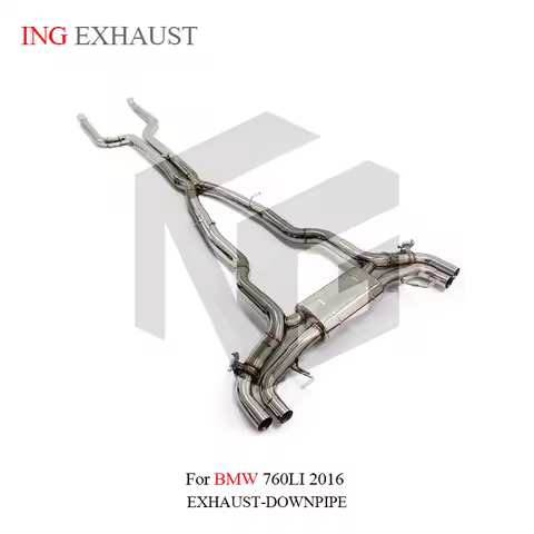 ING Exhaust Stainless Steel 304 Muffler Catback for BMW 760i 3.0T g70 n74 Electronic Remote Valve Se