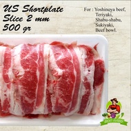 USA Shortplate Daging Sapi Slice Yakiniku (250 - 500 Gr) Frozen
