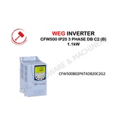 WEG Inverter / IP20 3 PHASE / (B) DB C2 380V-480V / PN: 1.1kW / CFW500B02P6T4DB20C2G2