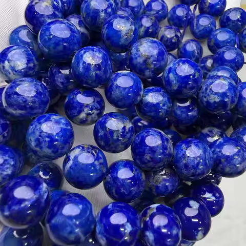 Prestyle Afghanistan natural A+++ Qinghua lapis lazuli Smooth Round beads for jewelry making DIY des