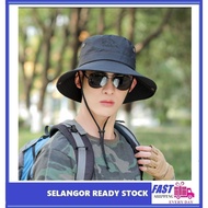 SELANGOR Topi Nelayan UnisexBrimless Safari Military Farmers Cap Sun Fisherman Bucket Hat Outdoor Su