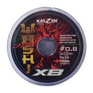 KAIZEN WASHI X8 PE Line | 100m connecting | PE 0.8 to/ PE 5 | Dark Green ~ IM Store