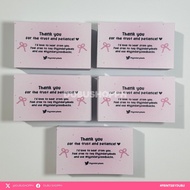 10PCS - Customized Thank you Business Calling Loyalty Card | 90x54mm | Rush Print | dubushopph Thank