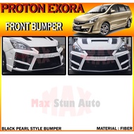 PROTON EXORA 2009-2020 BLACK PEARL STYLE FRONT BUMPER (BLACK PEARL) BUMPER DEPAN FOR EXORA FIBER CAR