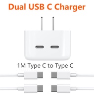35W Dual Port Charger USB C Type C PD Fast Charger power Adapter for ipad iPhone huawei