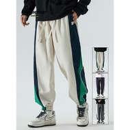 tracksuit man seluar tracksuit lelaki baggy tracksuit Mmoptop Solid Color Casual Hong Kong Style Spo