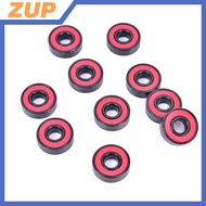 ZUP 10Pcs/set 608 2RS Bearing Deep Groove Steel Sealed Ball Bearings 608RS 608-2RS New