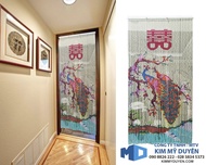 Màn Hạt Nhựa 495 Công Hỷ Nền Kem