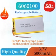 High Capacity 3.7V 5000mAh 6060100 Polymer Lithium Rechargeable Battery For GPS Tachograph power ban