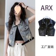 denim vest denim suit woman denim vest woman Women's 2025 Summer Denim Vest - Sleeveless Fashion Top