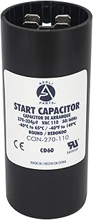 Appli Parts motor start capacitor 270-324 Mfd (microfarads) uF 110-125VAC universal fit for electric