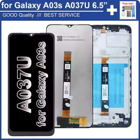 100% Tested New LCD for Samsung Galaxy A03S A037U LCD Display Touch Screen Assembly Replacement for