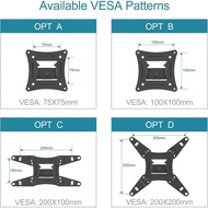 EVERVIEW Full Motion TV Monitor Wall Mount Bracket Articulating Arms Swivel Tilt Extension Rotation 