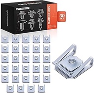 A-Premium 30PCS Silver Zinc Retainer Clip Fasteners Compatible with BMW 325i, 325xi, 328i, 328i xDri