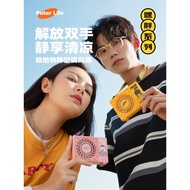 A Creative Hanging Neck Fan Trendy Detachable Desktop Portable Small Fan USB Charging Compartment Ai