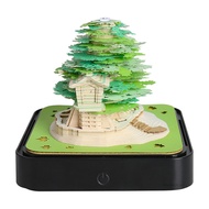 3D Memo Pad Art Sticky Tree House Model Model 3d Sticky ปฏิทินสำหรับการตกแต่งห้องเด็ก LA-BF-TH