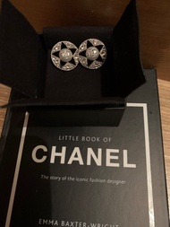 Chanel 耳環圓形星星閃石
