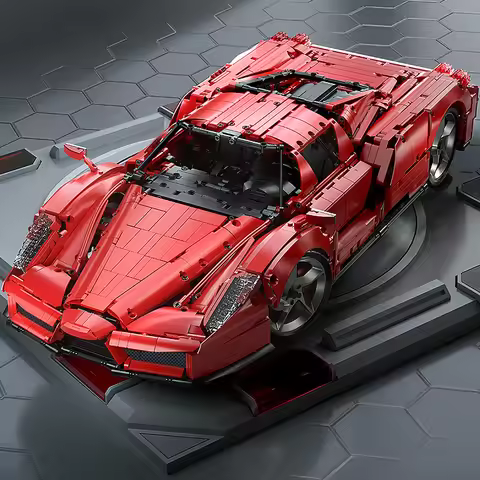 2023New 1:8 Technical Remote Control Sports Car Enzo Building Blocks Bricks Model Assembling Toys fo
