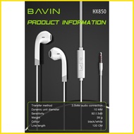 ❦ ☇◑ ☌ Bavin Music universal earphones With Microphone headset 3d Stereo sound HX850
