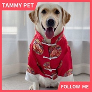 Dog Clothes Large Dog Festive Chinese Style Clothes Labrador Golden Retriever Thin Tang Suit Clothes