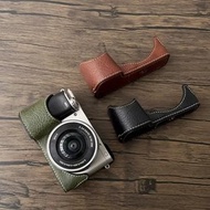 New Hard PU Leather Camera Bag Case Cover for Sony A6000 A6100 A6300 A6400 Half body Retro case Batt