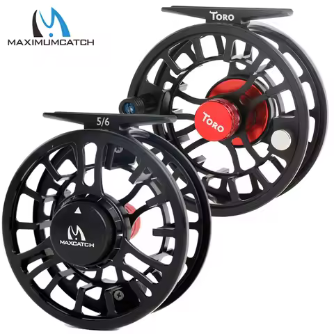 Maximumcatch High Grade TORO Fly Reel 3/4/5/6/7/8WT 6061-T6 Aluminum Green/Blue/Black Color Right Le