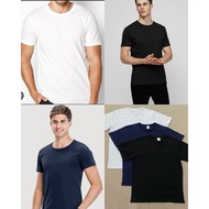(A2968) Set of 2 round neck t-shirts (Size S-XL/ Slight defect) - Liquidation vnxk