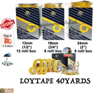 LOYTAPE 12MM / LOYTAPE 18MM / LOYTAPE 24MM X  40YARDS *PER BOX* (READY STOCK)