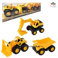 ProudNada Toys Children's Loader Backhoe Dump Truck Construction Vehicles (3 Cars) 621 XUAN JIE ENGI