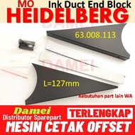 HEIDELBERG MO INK DUCT END BLOCKS 63.008.113 INK FOUNTAIN DIVIDER