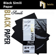A4 Size Black Paper Matt 80gsm/ A4 Simili Black Paper 80gsm/ Matt Paper/ Simili Paper