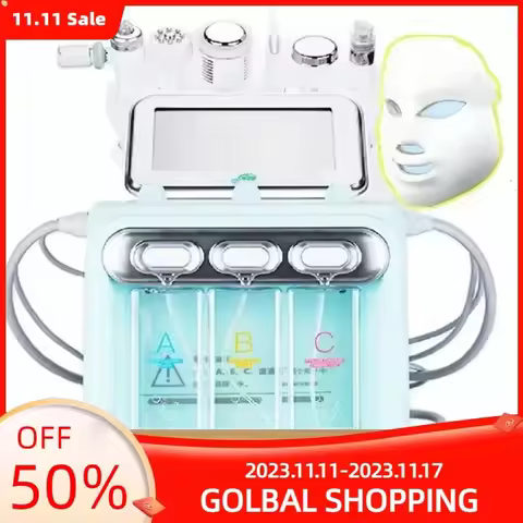 New Arrival! 7 In 1 H2O2 Water Oxygen Jet Peel Hydro Beauty Skin Cleansing Hydrofacial Machine Facia