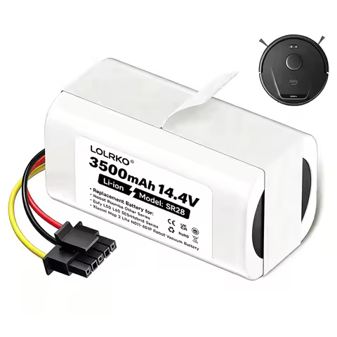3500mAh/14.4V Replacement Battery for Xiaomi Mop 2 Lite, MJSTL, BHR5217EU, Roomba Y0110/Y011040，Eufy