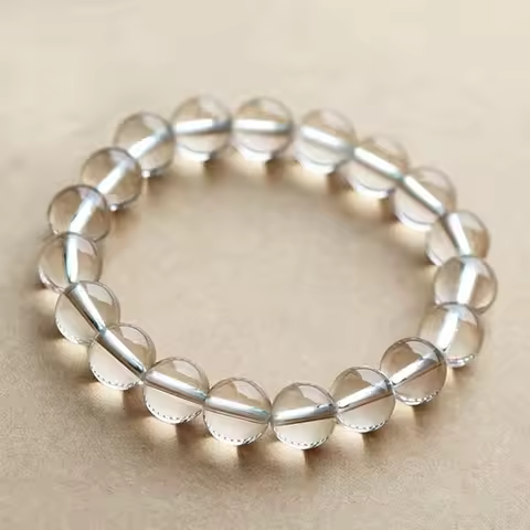 [Double A/Clean Body] Natural White Crystal Bracelet Single Ring Natural White Crystal Bracelet