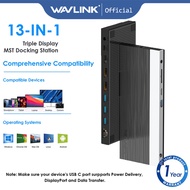 Wavlink USB C Triple Docking Station, 12 in 1 Multiport Laptop Docking Station With 85W Charge,HDMI 4K
