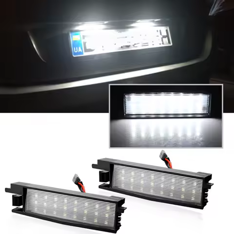 2Pcs Canbus White For Toyota Yaris 99-05 LED License Number Plate Light Lamp For Toyota Auris E180 A