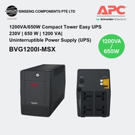 APC UPS BVX1200LI-MS | BVG1200I-MSX Easy UPS BVX 1200VA, 230V, AVR, Universal Sockets