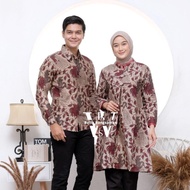 🔥 READY STOCK BB Batik Men Shirt Set Couple Batik Sedondon Suami Isteri Long Blouse Muslimah Batik O