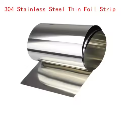 1M 304 Stainless Steel Foil Strip Steel Foil Roll Metal Width 100mm 200mm Thin Plate Thick 0.01/0.02